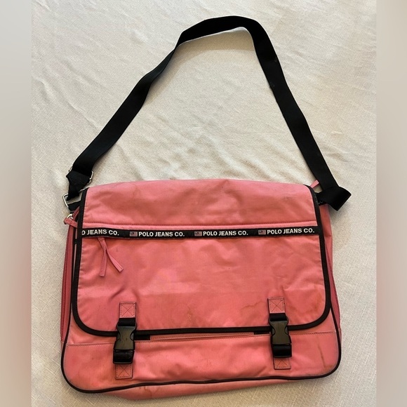 RALPH LAUREN POLO JEANS CO. Authentic Y2K Messenger Bag / Laptop Bag, Vintage. - Picture 1 of 7
